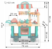 Ігрова дитяча кухня на колесах Ricokids (773000)