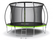 Батут із внутрішньою захисною сіткою 374 см LEOBRO Pro 12FT GREEN