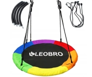 Садова гойдалка гніздо LEOBRO 100см (Різнокольорова)