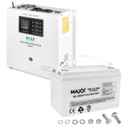 Комплект Volt Polska SINUS PRO 1500S 12/230V 1050/1500W + Аккумулятор гелевый 4SUN MAXX GEL 100 Ah