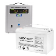 Комплект Volt Polska SINUS PRO 2200E 12/230V 1600/2200W + Акумулятор гелевий 4SUN MAXX GEL 120 Ah