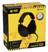Комп'ютерна аудіо гарнітура Tracer GAMEZONE Aligator RGB Rainbow LED (TRASLU46466)
