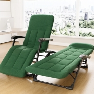 Розкладне крісло ліжко з вбудованим матрацом LEOBRO Green (LB-FCB-G3-GRN)