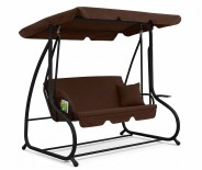 Велика гойдалка з подушками LEOBRO Luxury Brown (LB-1044)