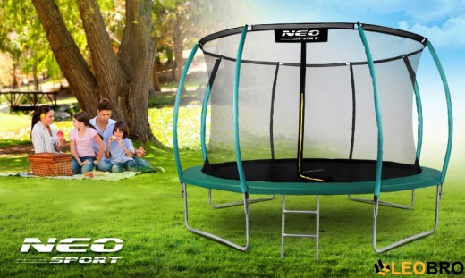 Батут Neo-Sport Premium 374 см із внутрішньою сіткою (NS-12C181) - 2