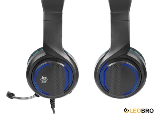 Компьютерная аудио гарнитура Tracer GAMEZONE Dragon Blue LED (TRASLU46621) - 3