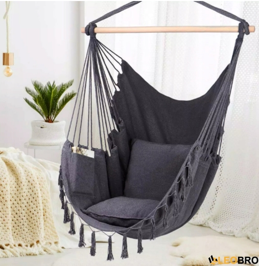 Гамак Xzhome Curved Style Чорний 100см - 2