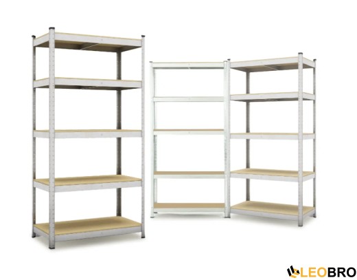 Стеллаж со скрытыми полочками LEOBRO 180 х 270 х 40 см, 175кг/полка (LB-R175-GANX3) - 1