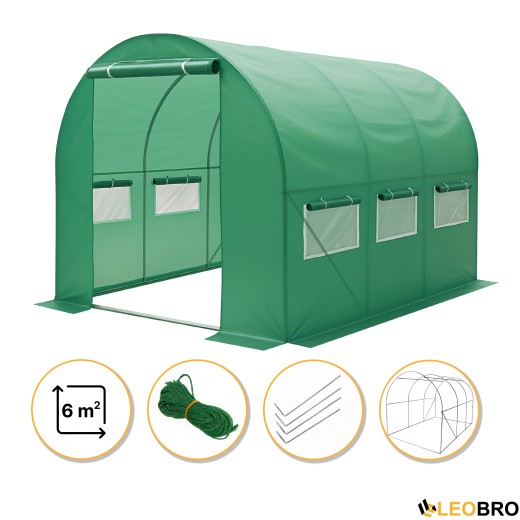 Садовая теплица парник LEOBRO Garden 6м2 Green (LB-G101-GRN) - 1