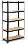 Стеллаж FunFit 150 х 75 х 30 см Black (3780) - 3