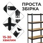 Стелаж металлический FunFit 180 х 360 х 40 см черный - 3