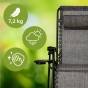 Розкладне крісло шезлонг LEOBRO Zero Gravity Premium Grey (LB-ZGC-G2-GRY) - 2