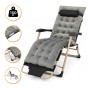 Раскладное кресло кровать с бархатным матрасом LEOBRO Grey (LB-FCB-G5-GRY) - 1