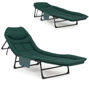 Розкладне ліжко (розкладачка) з вбудованим матрацом LEOBRO Green (LB-FB-M1-GRN)